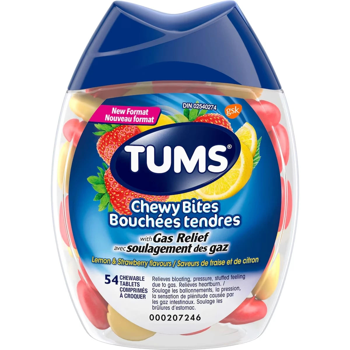 Tums Chewy Bites with Gas Relief, Chewable Tablets product image
