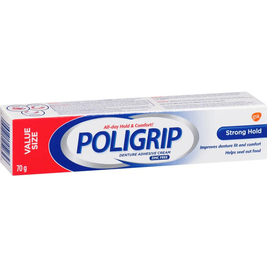 Poli Grip Poligrip Strong Hold Denture Adhesive Cream 70g product detail
