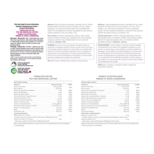Jamieson 100% Complete Menopause Multi product detail