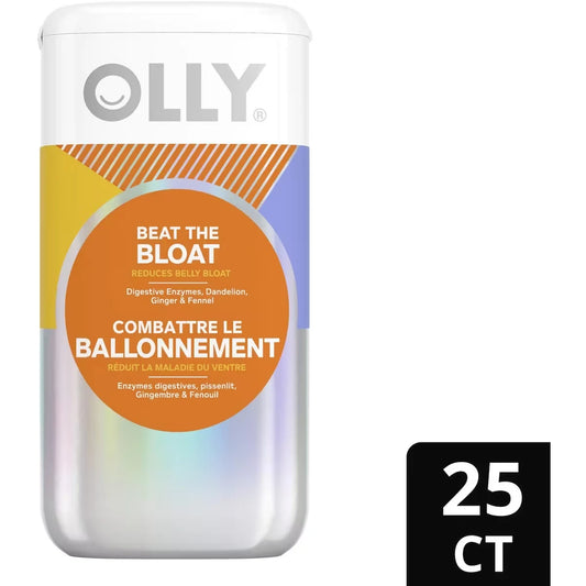 OLLY Supplement Capsules belly bloat reduction for gut health Beat the Bloat with digestive enzymes product detail