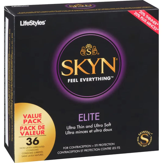 Skyn Elite 36 Natural Latex Free Lubricated Condoms product detail