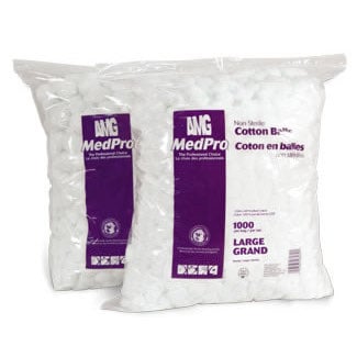 MedPro Cotton Balls, White, Large (Bag of 1, 000)