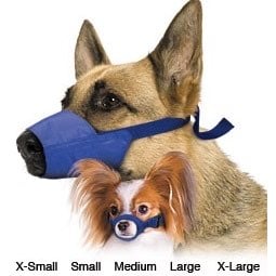 Quick Muzzle 5 Pieces Set for Dogs (XS - XL) (Blue) Kit of 5 Muzzles