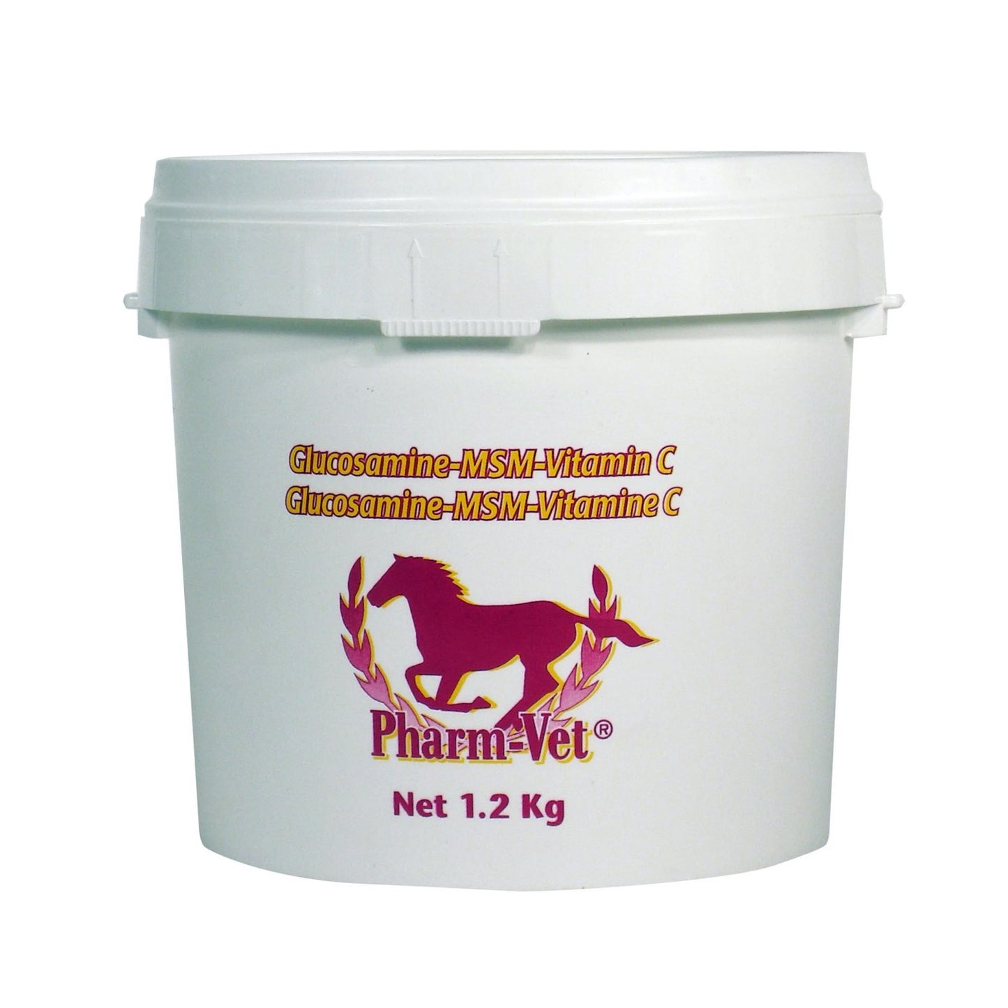 Glucosamine MSM Vitamin C for Horses 1.2 kg Pail