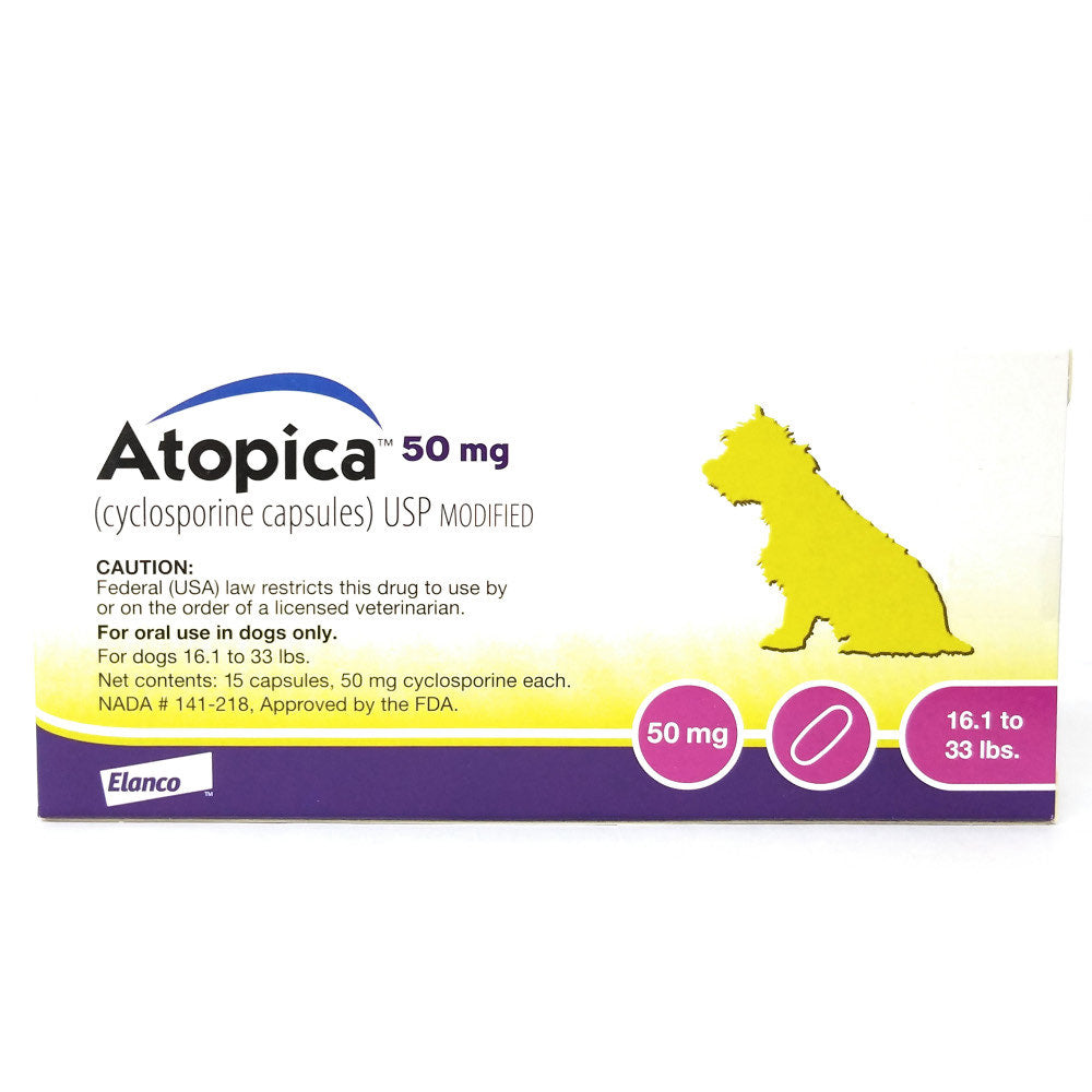 Atopica for Dogs, 50 mg, 15 Capsules - product image 2