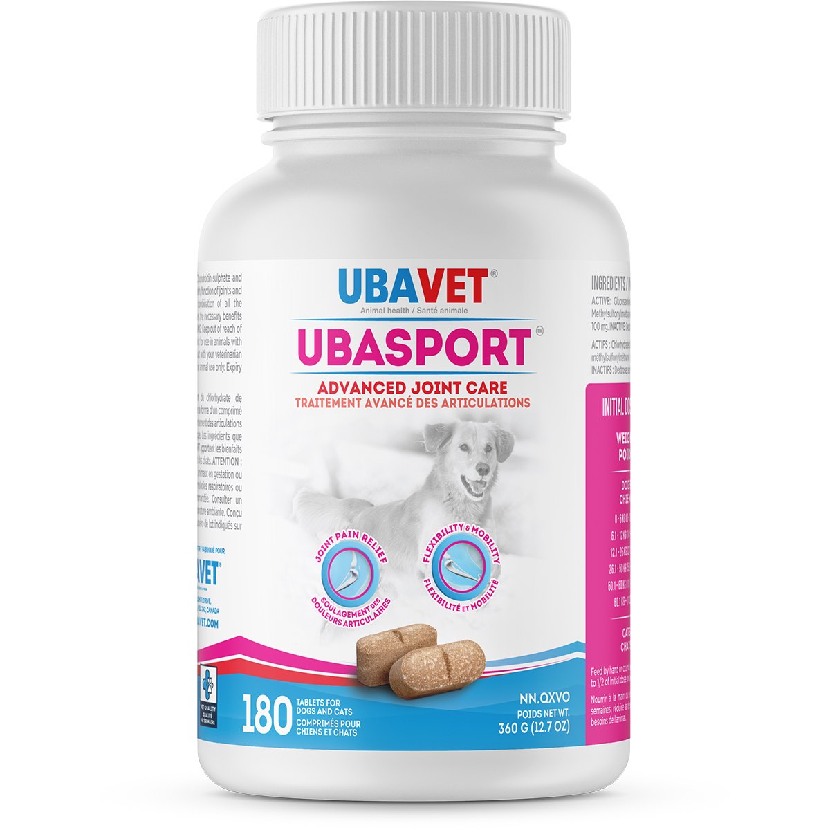 UbaSport 180 Chewable Tablets 1100 mg