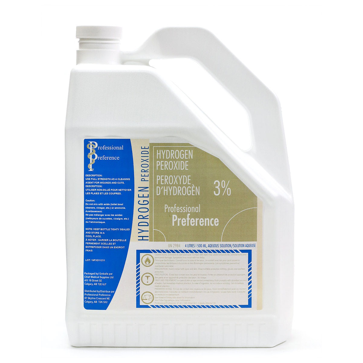 Hydrogen Peroxide 4 L Jug 3 %
