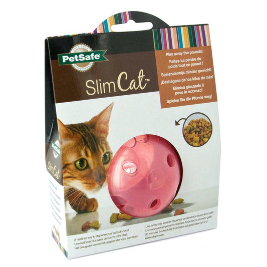 SlimCat Treat Ball for Cats (Pink) 1 Unit - additional product view 2