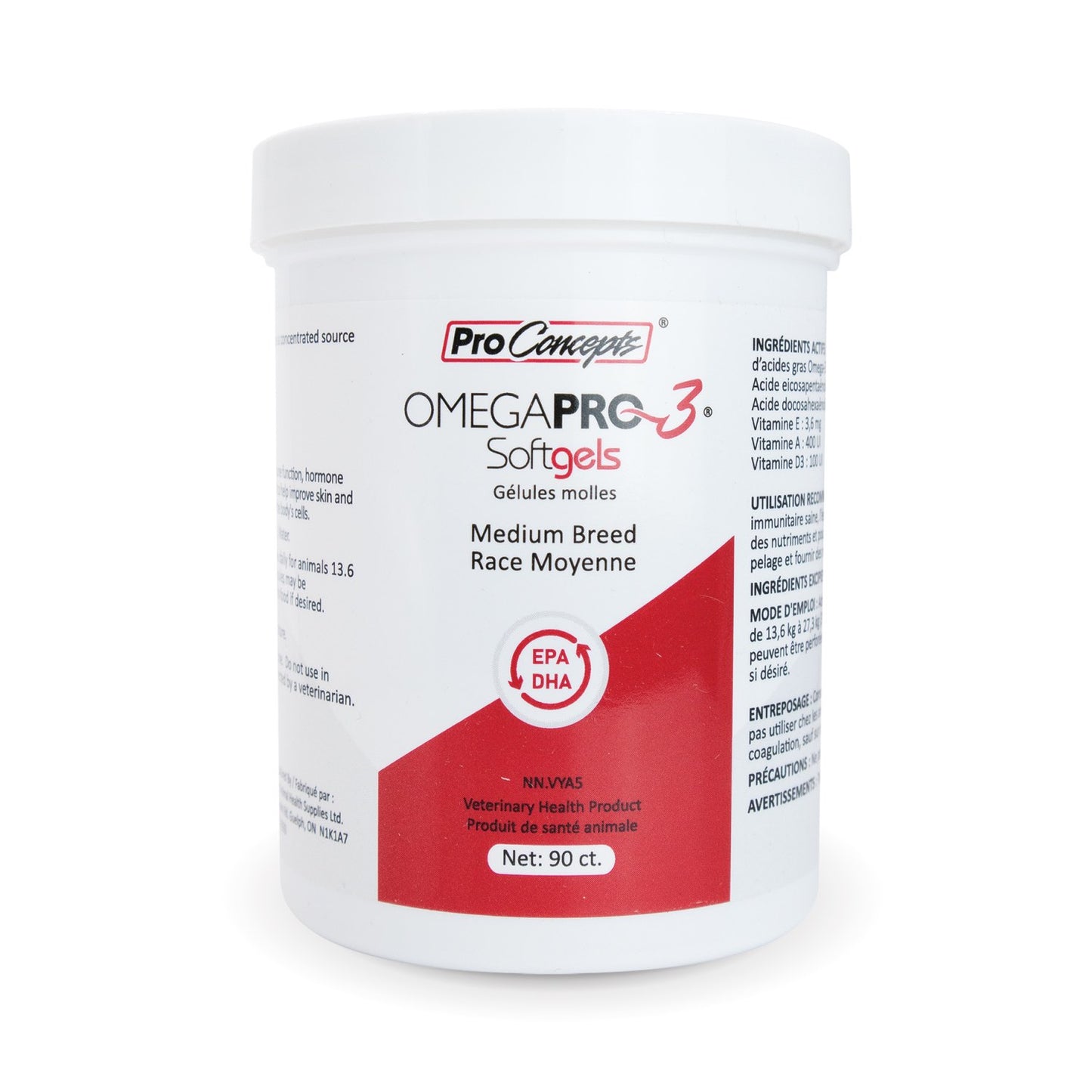 OmegaPro - 3 for Medium Breeds for Dogs 90 Softgels Test