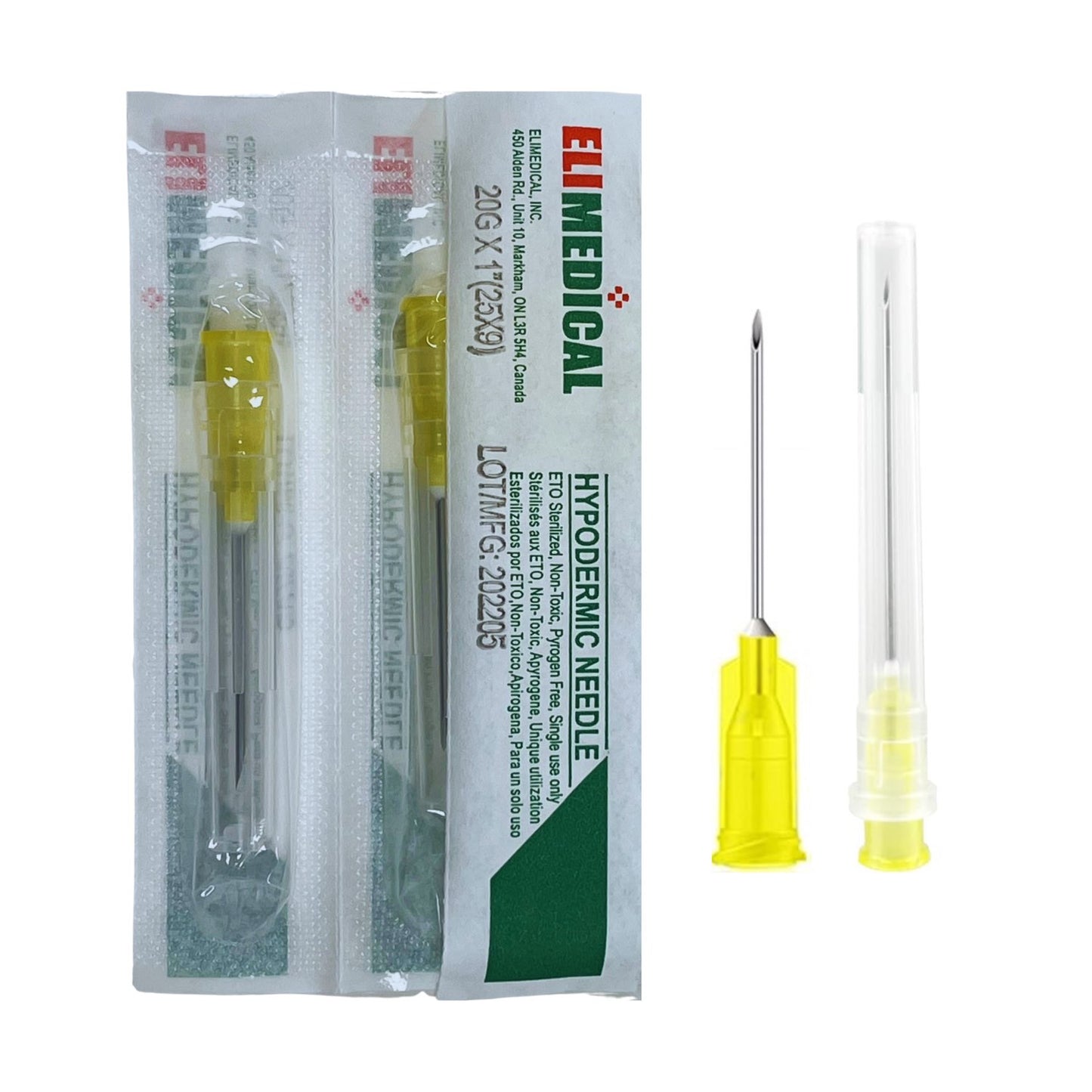 Hypodermic Needles Box of 100 Needles 20 g x 1 in