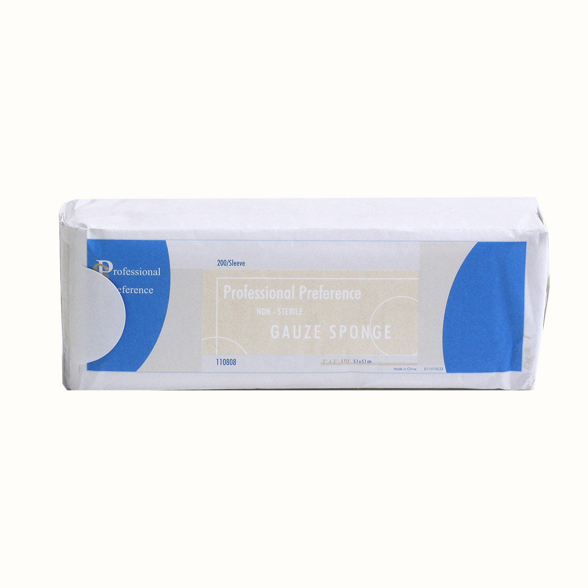 Gauze Sponge Woven Non Sterile 8 Ply for Farm Animals Pack of 200 Units 2 in x 2 in