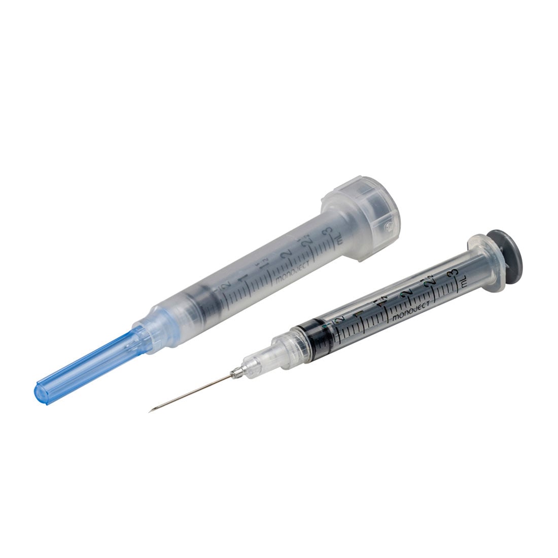 Syringes 3 mL with Needle KenVet Softpack Box of 100 Syringes 22 g x 3 / 4 in