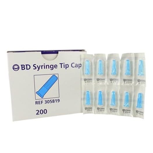 Luer Lock Syringe Tip Cap 200 Units