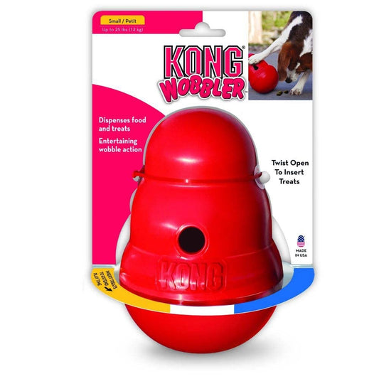 Wobbler Treat Toy for Dogs (Red) 1 Unit, Small - additional product view 2