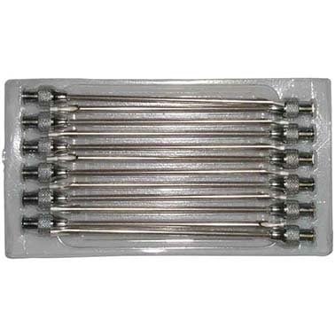 Hypodermic Needles Stainless Steel Pack of 12 Needles 12 g x 1 in