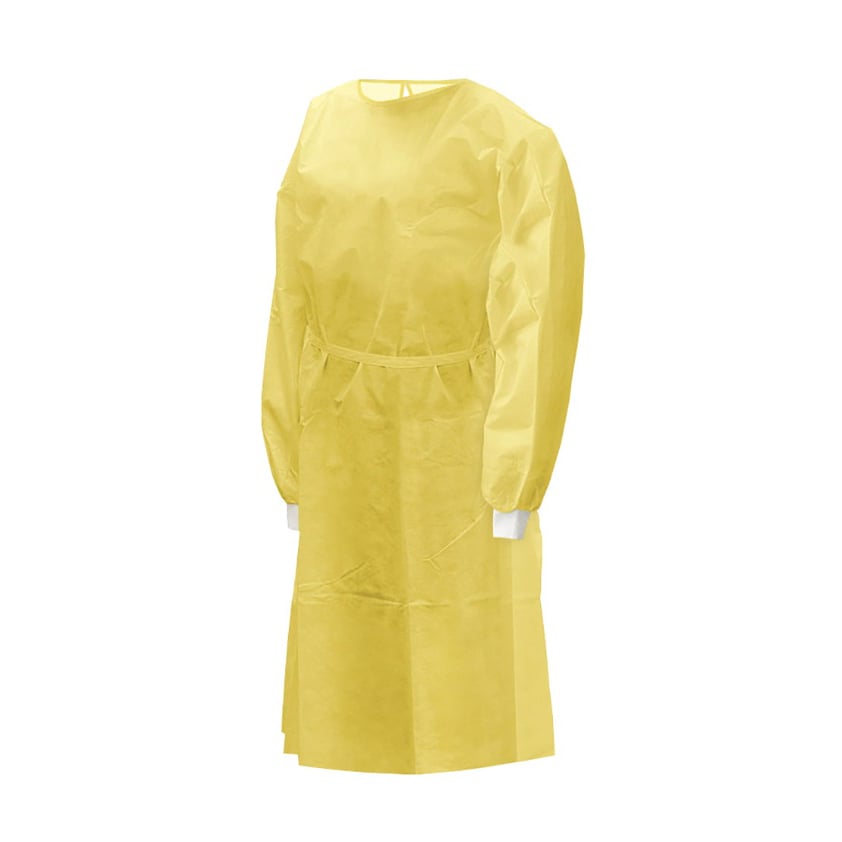 Isolation Gown (Yellow) Pack of 10 - additional product view 2