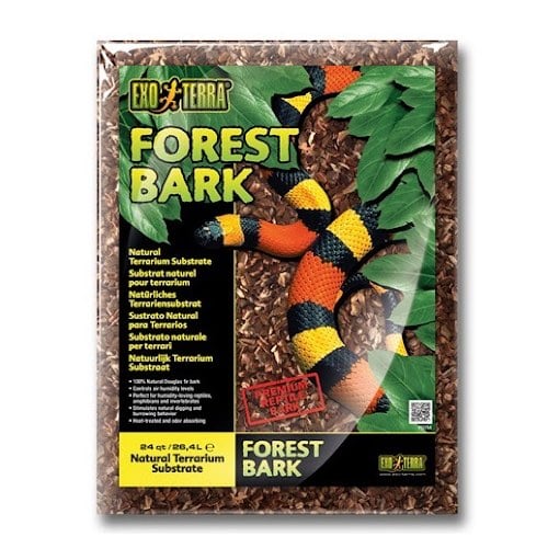 Forest Dark Natural Substrate for Exotic Pets 26.4 L Bag