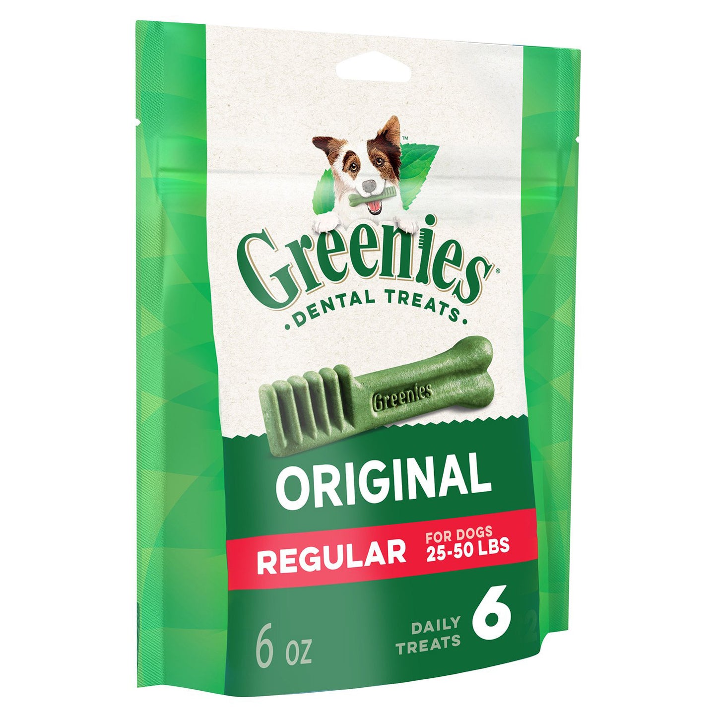 Dental Treats for Dogs (Original) 6 Regular Chews