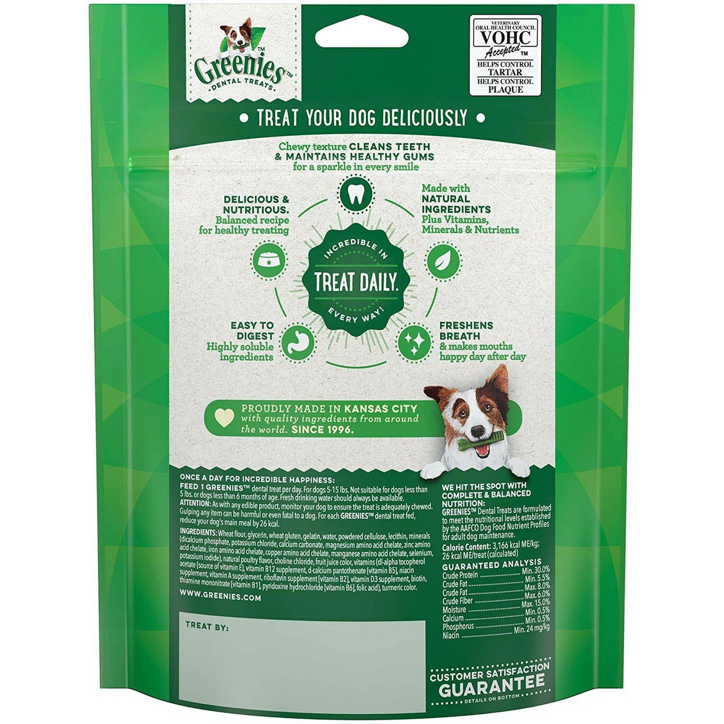 Dental Treats for Dogs (Original) 22 Teenie Chews - additional product view 2
