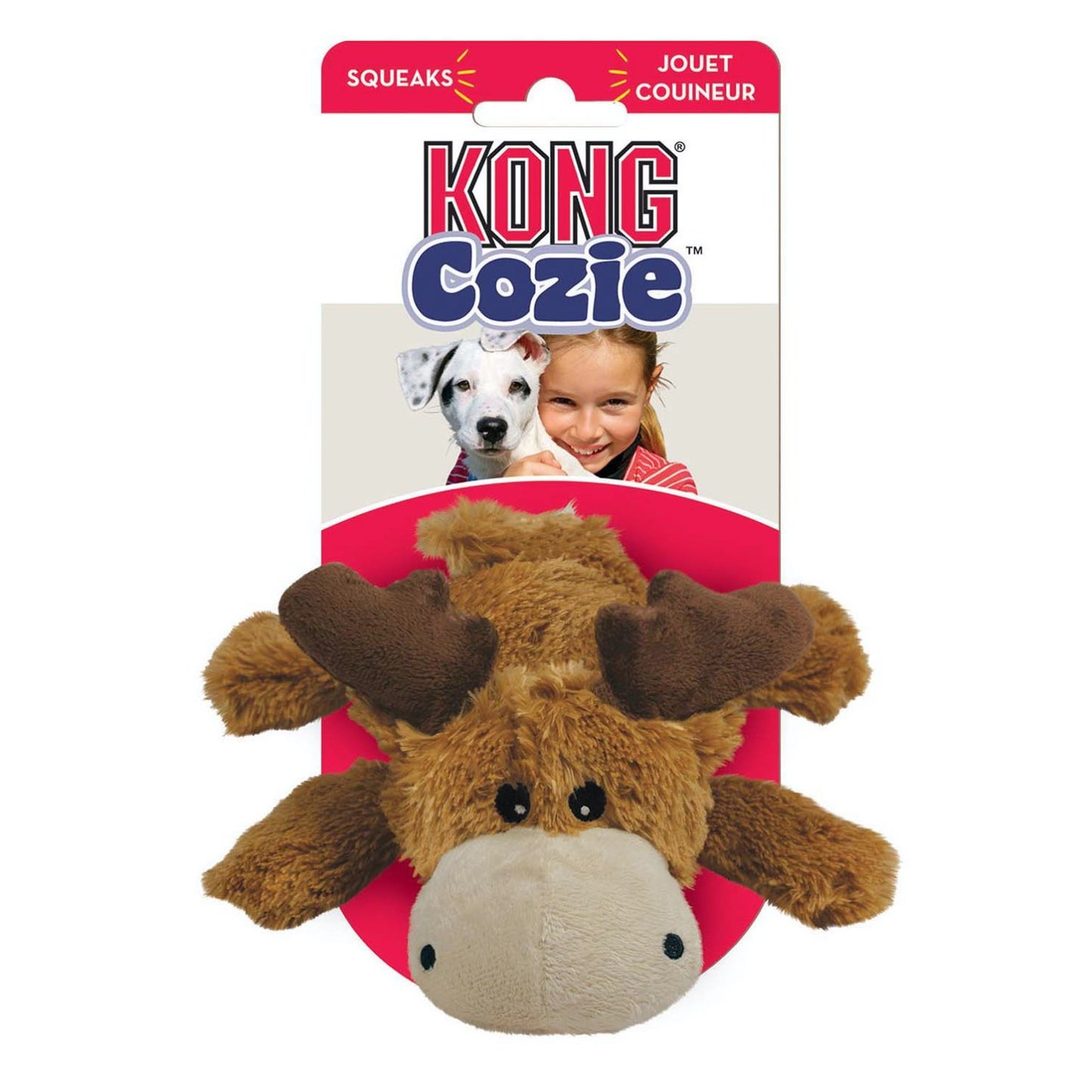 Cozie Plush for Dogs 1 Unit, Marvin Moose, Medium - additional product view 2