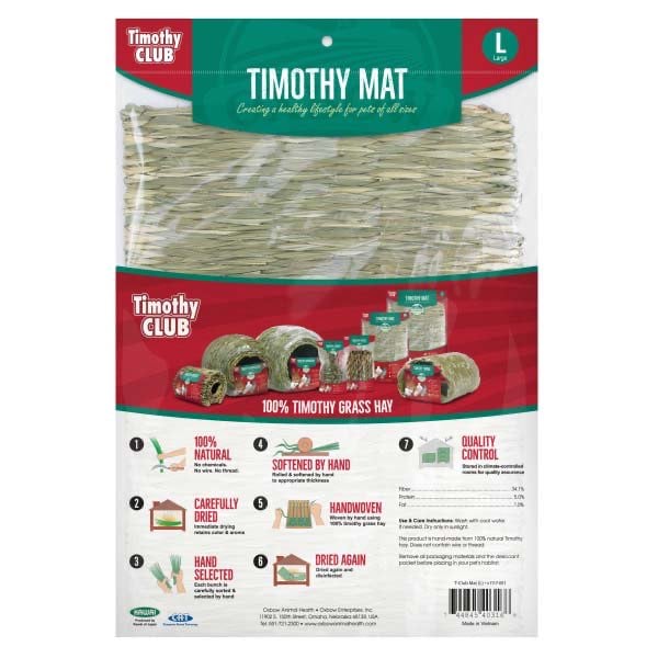 Timothy Club Hay Mat for Exotic Pets 1 Unit - additional product view 2