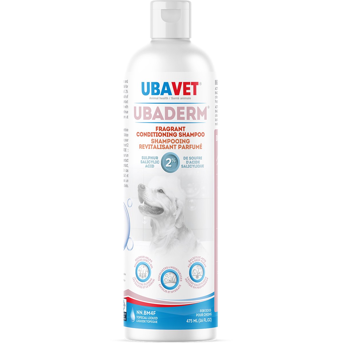 Ubaderm Shampoo for Dogs 475 mL Bottle