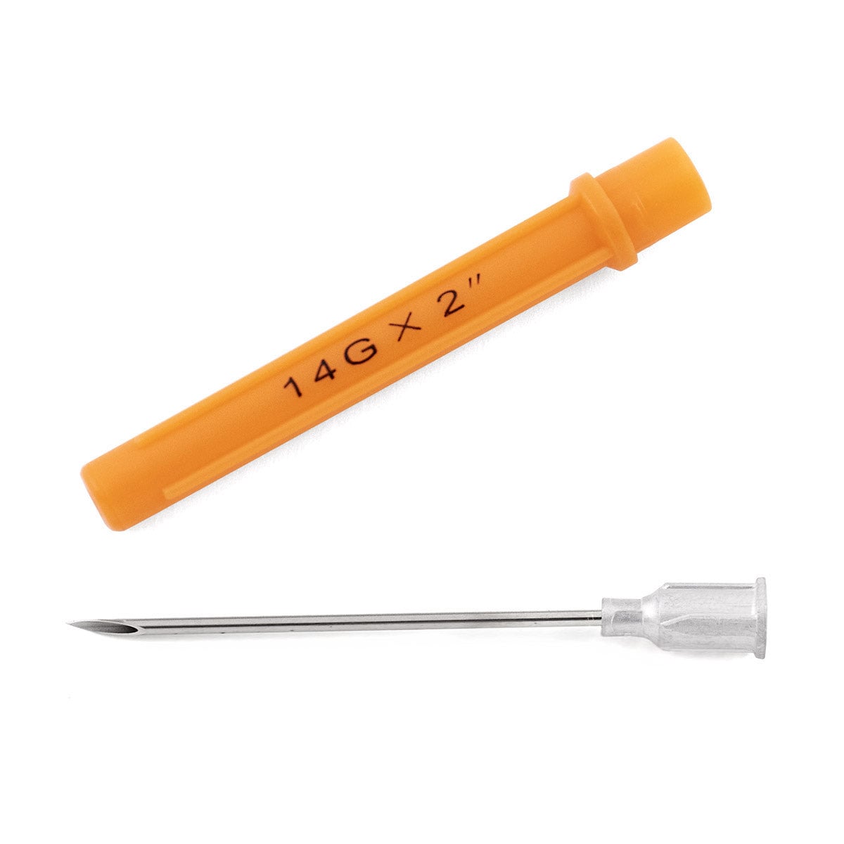 Hypodermic Needle Box of 100 Needles 14 g x 2 in