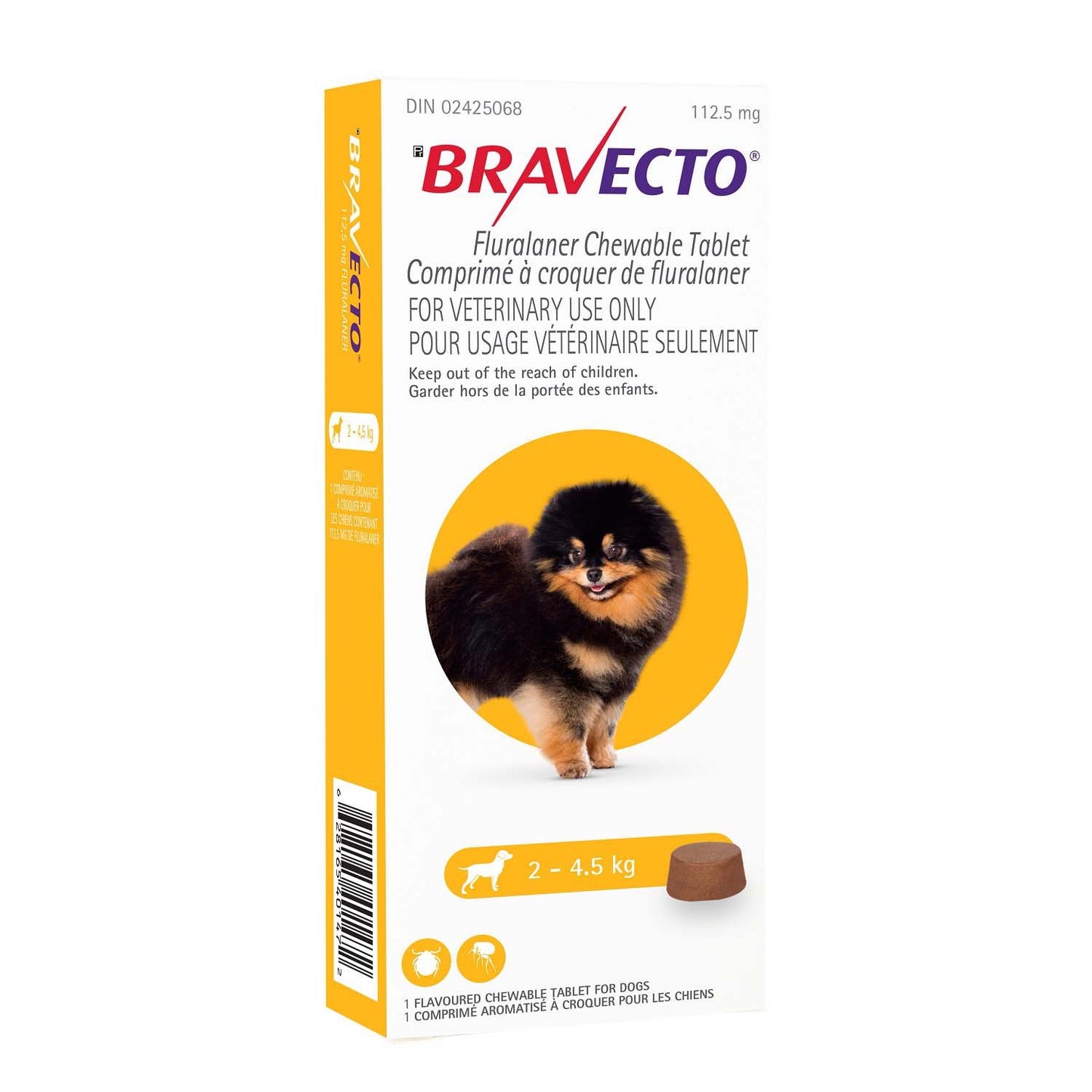Bravecto Chewable Tablets Tender Chew 1 Chew Per Box