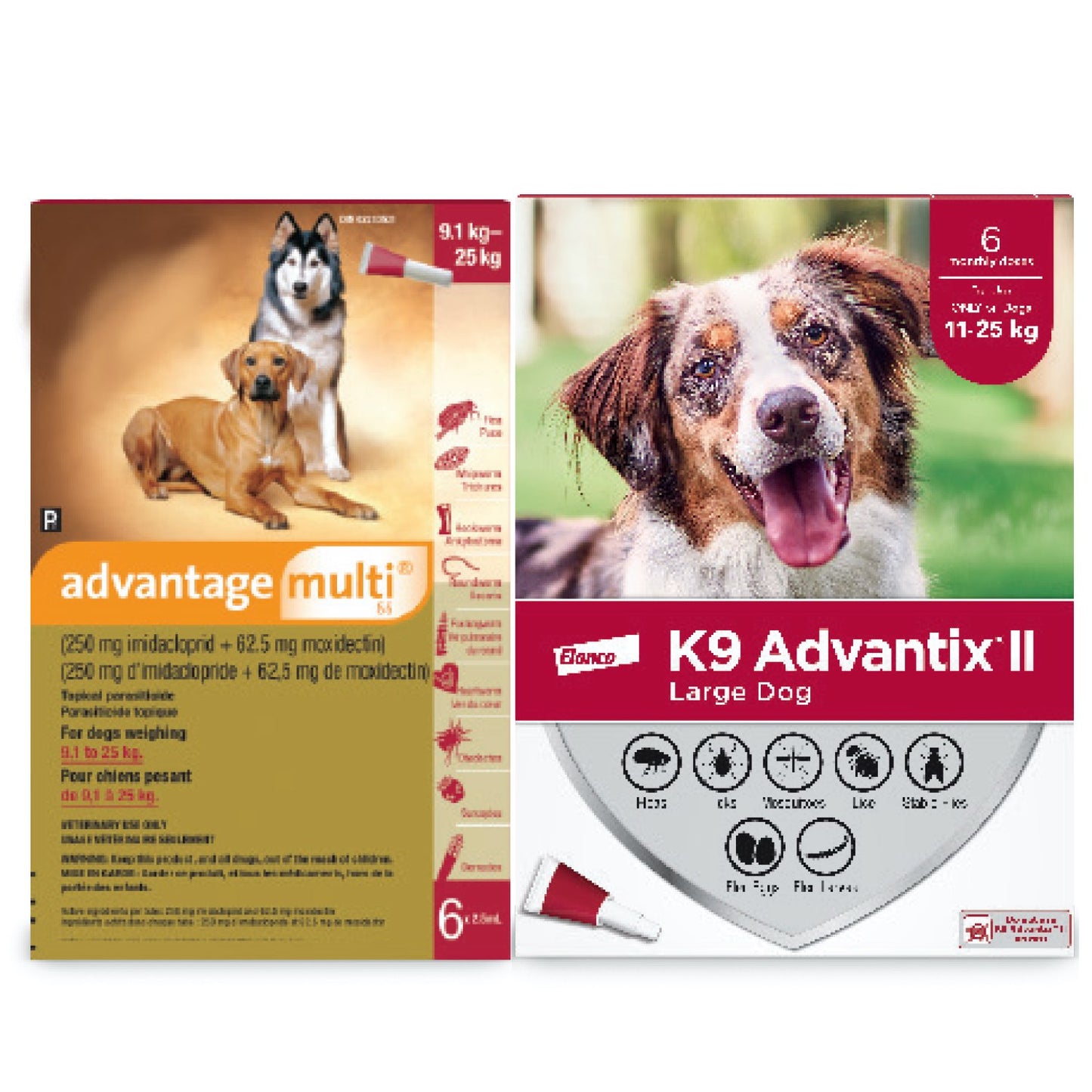 Multi-Duo for Dogs, 11 - 25 kg (Red), 6 + 6 Tubes - product image 2
