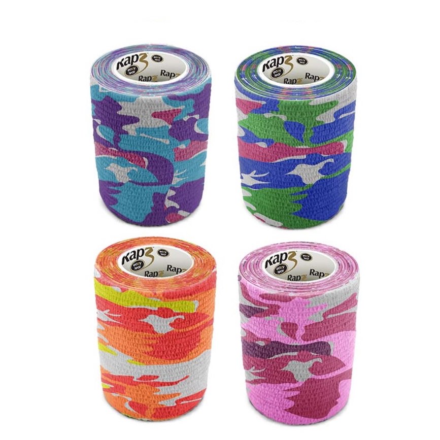 Cohesive Bandage Rapz Easy Tear 5 - M Roll 12 X 5 cm, AssortedSplash, Box of 12 Rolls