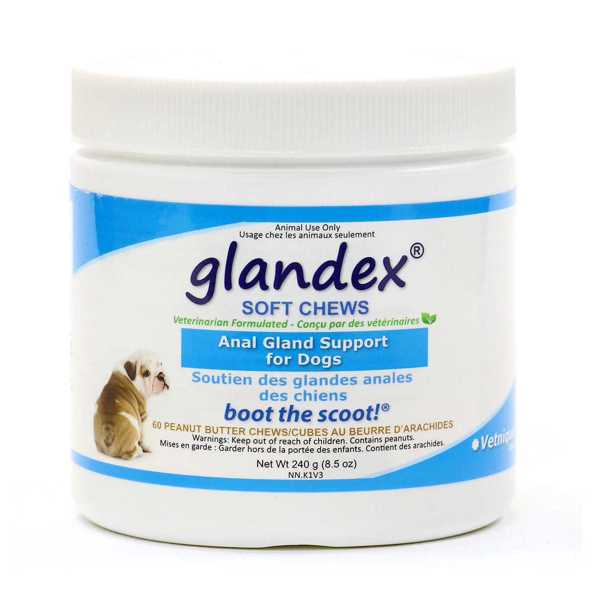 Glandex Soft Chews for Dogs (Peanut Butter) 60 Soft Chews