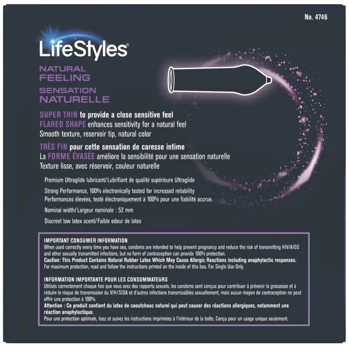 Lifestyles Natural Feeling Latex Condoms product detail