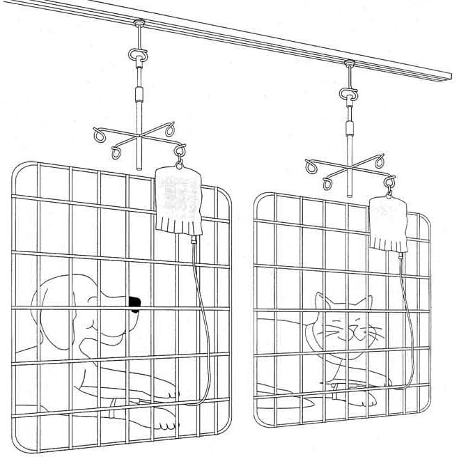 IV Holder Complete System - Track Not Included 1 Unit