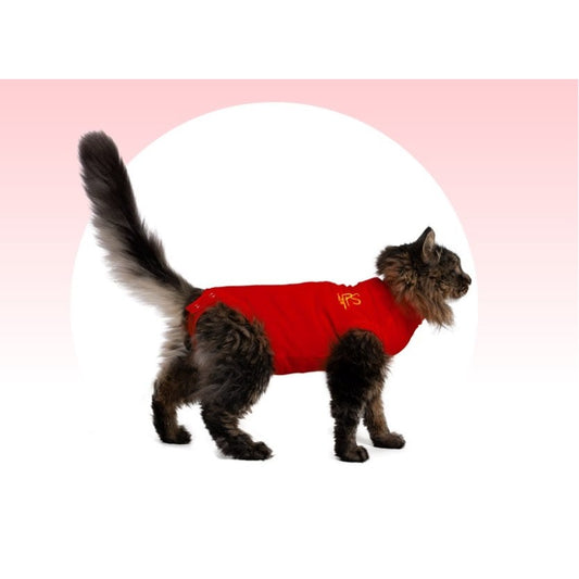 Medical Pet Shirt for Cats (Red) Pack of 1 Unit, XS - additional product view 2