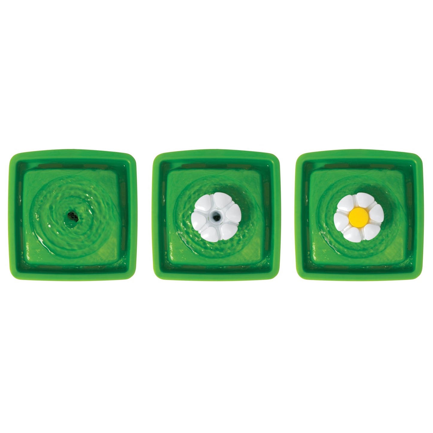 Mini Flower Fountain for Cats (Green) (1.5 L), 1 Unit - additional product view 3