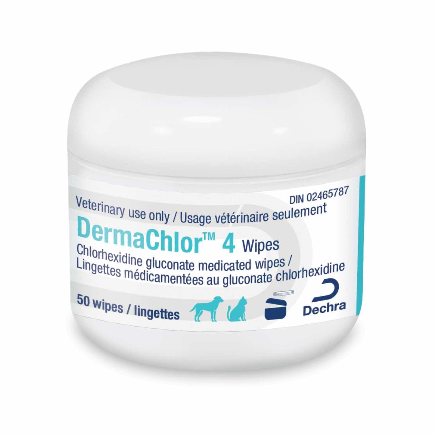 DermaChlor 4 Wipes for Cats Pack of 50 4 % W / V