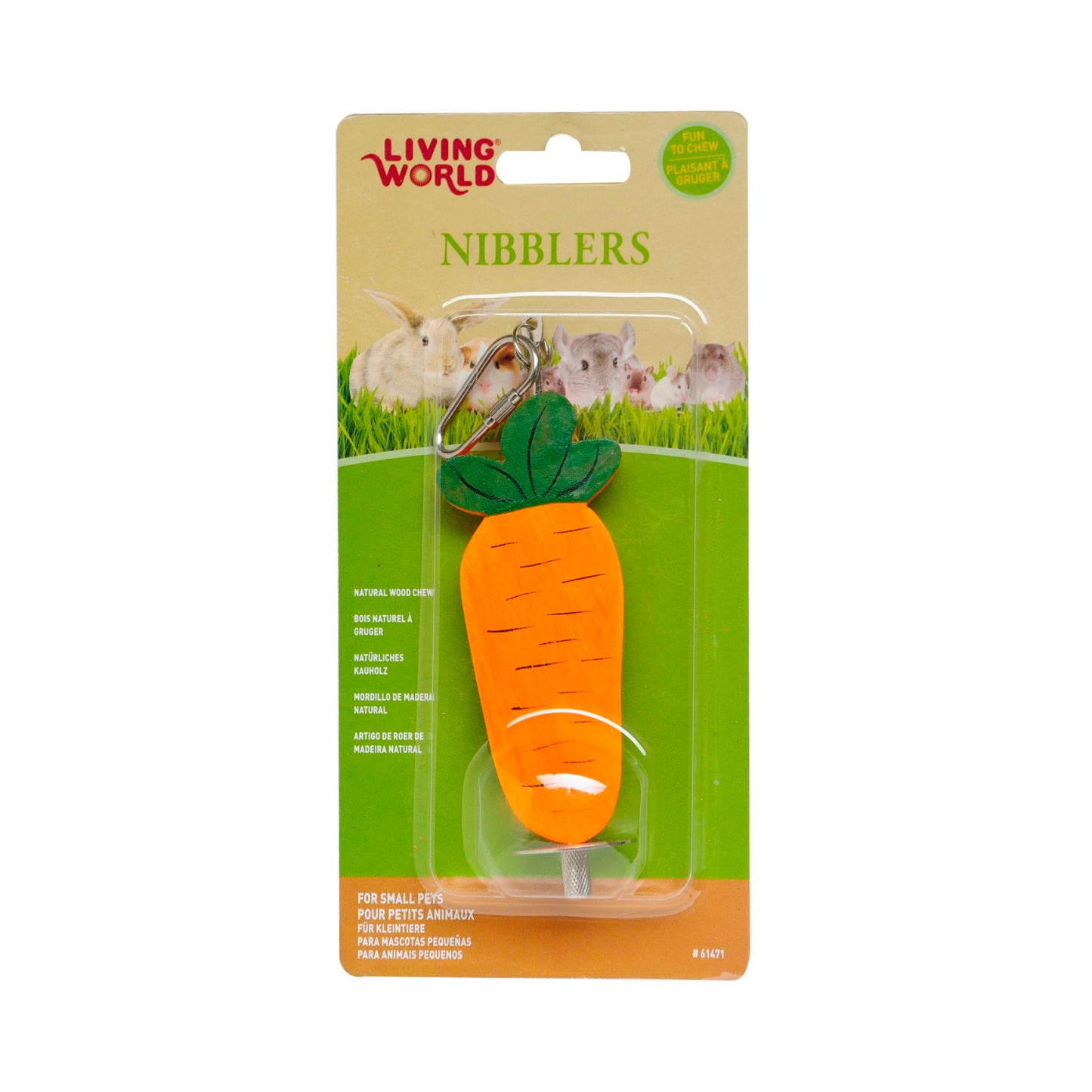 Nibblers Wood Chews on Stick for Small Pets 1 Unit - additional product view 2