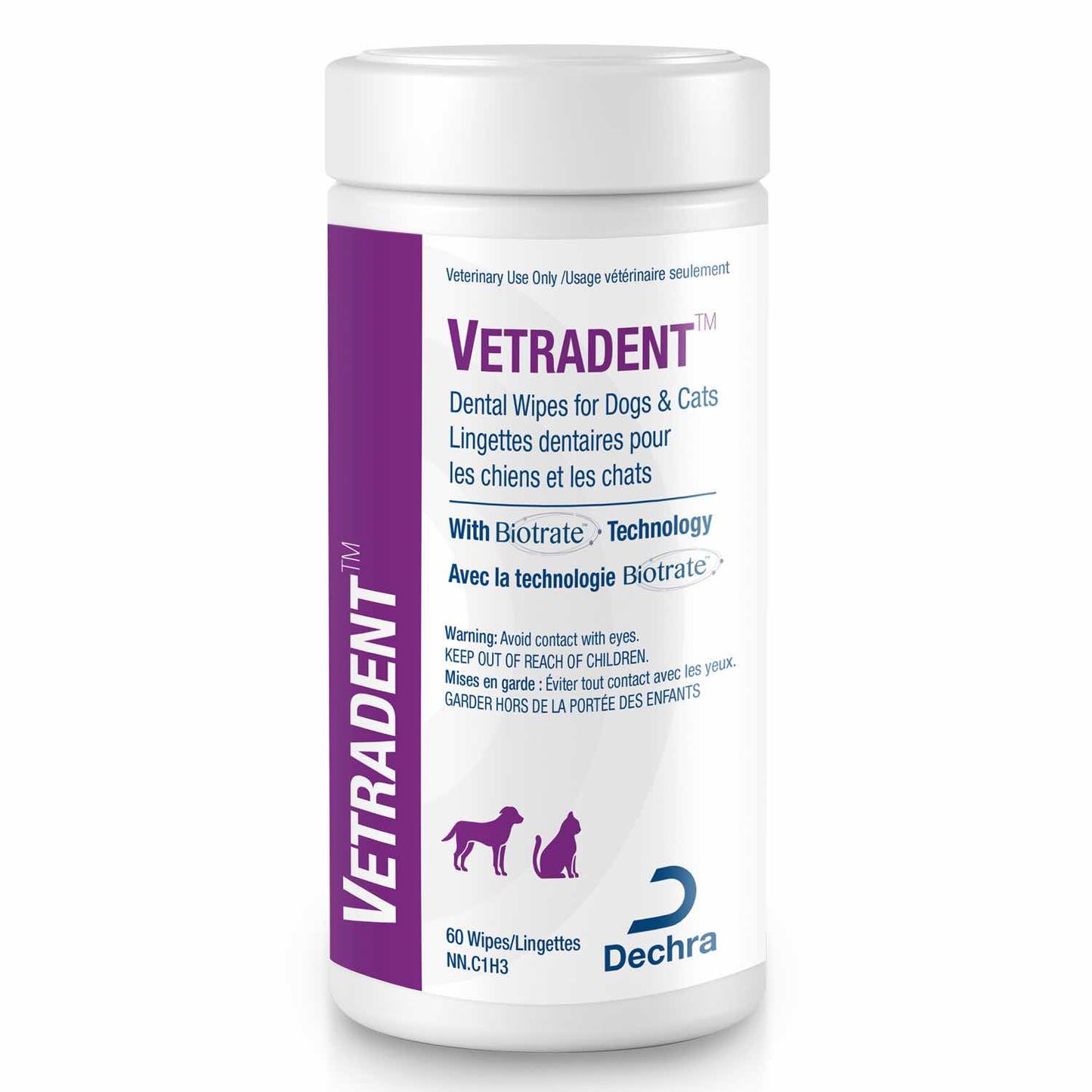 Vetradent Dental Wipes for Cats Pack of 60
