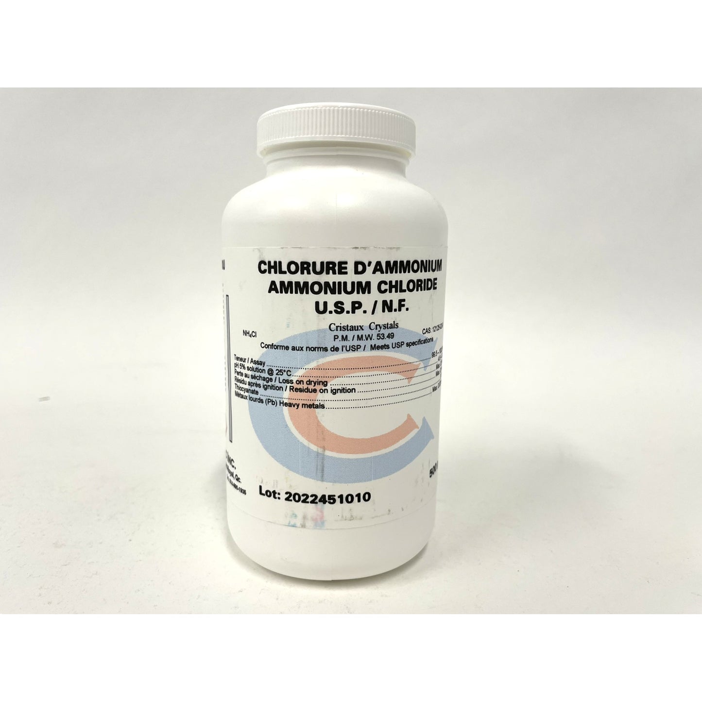 Ammonium Chloride USP 500 g Pack