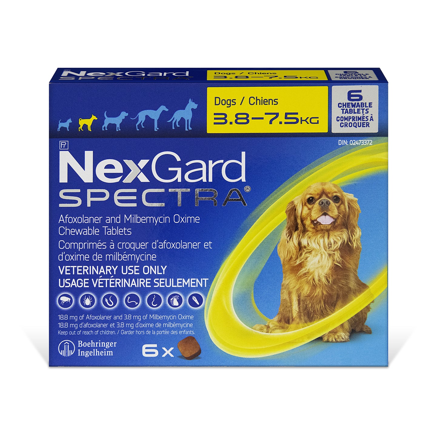 NexGard Spectra® Chewable Tablets for Dogs — Flea, Tick, Heartworm & Dewormer
