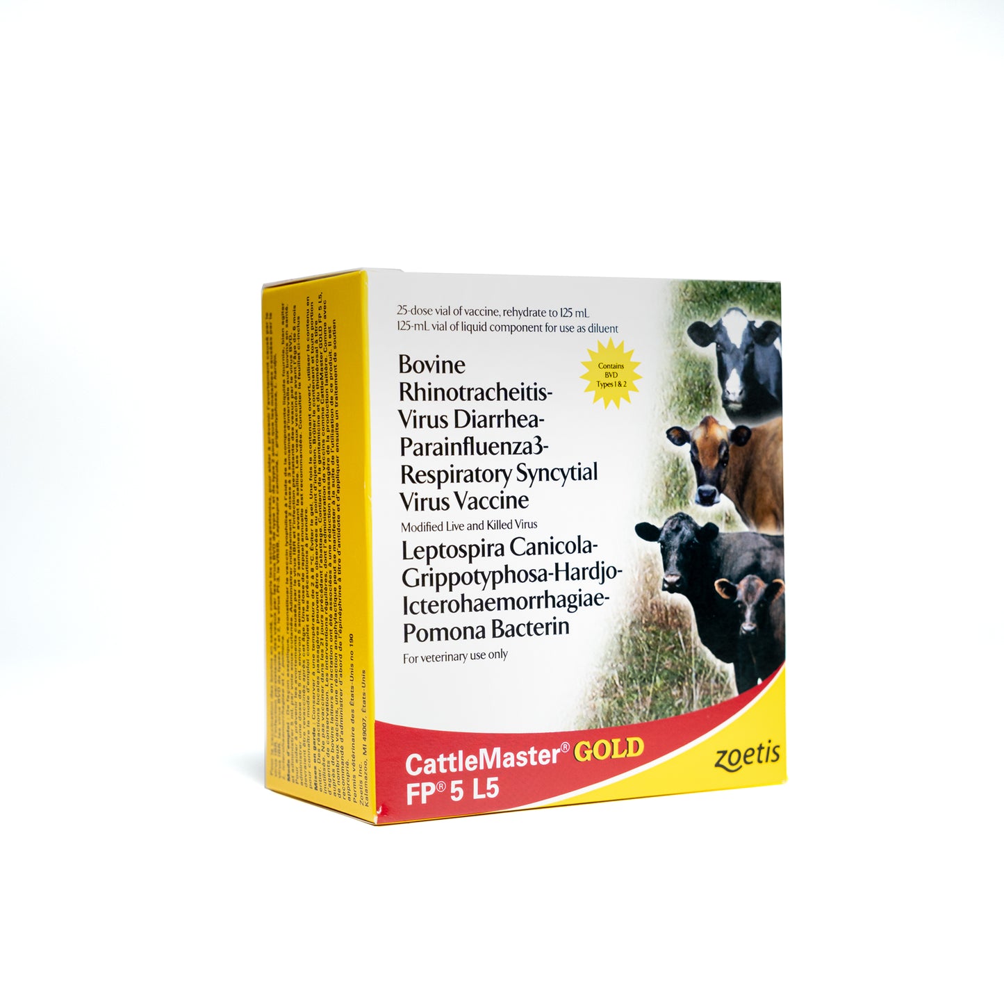 Cattlemaster Gold FP5 + L5 for Farm Animals 125 mL Vial 5 mL / Dose