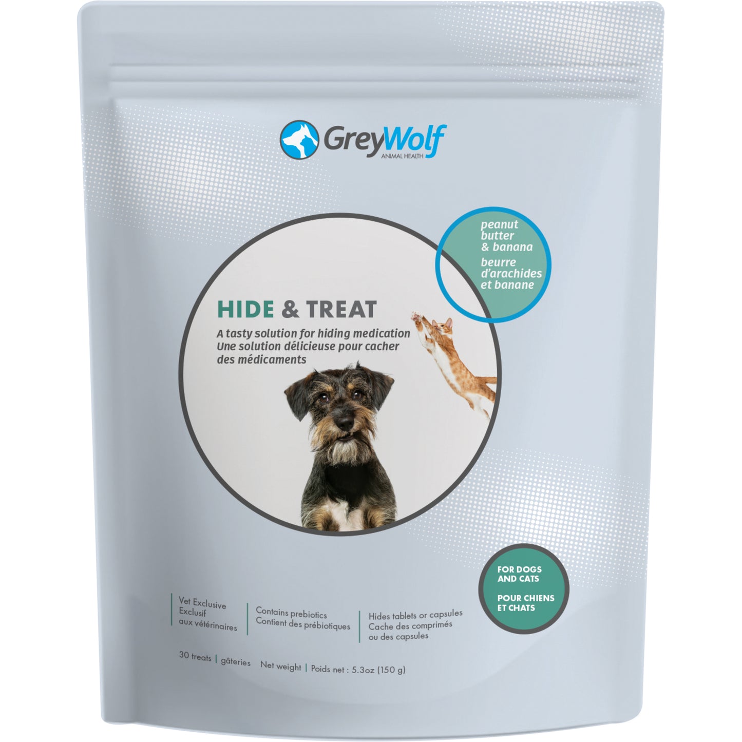 Hide & Treat for Dogs (Peanut Butter and Banana) 30 Soft Chews