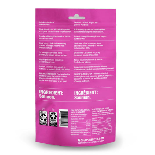 PureBites Freeze - Dried Cat Treats for Cats (Salmon) 57 g Bag - additional product view 2