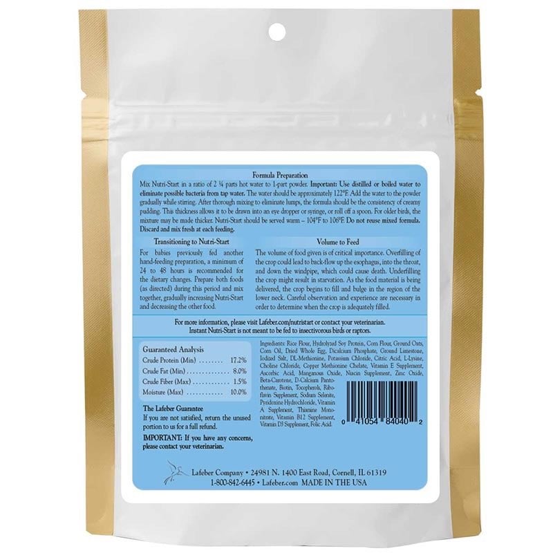 Instant Nutri - Start Baby Bird Formula for Birds 454 g Bag - additional product view 2