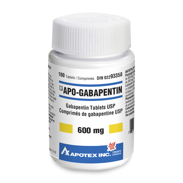 Apo-Gabapentin Tablets, 600 mg, 100 Tablets - product image 3