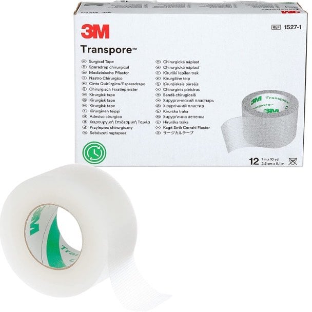 Surgical Tape Transpore 12 x 1 in