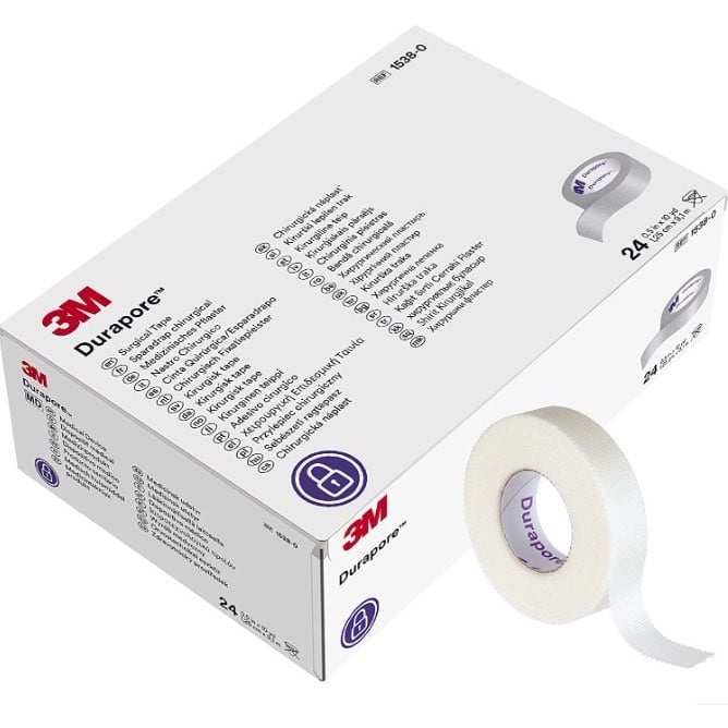Surgical Tape Durapore 24 x 0.5 in