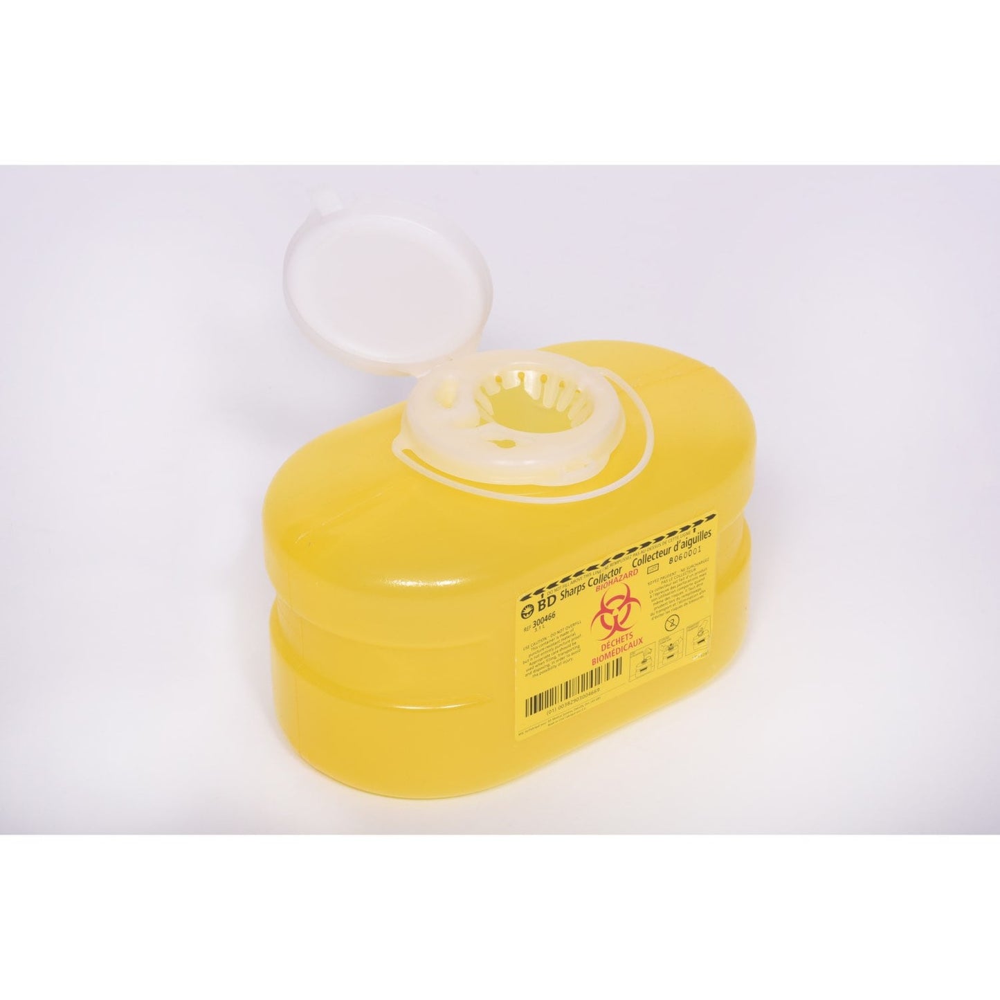 One - Piece Sharps Collectors with Funnel Cap (Yellow) 3.1 L 1 Container