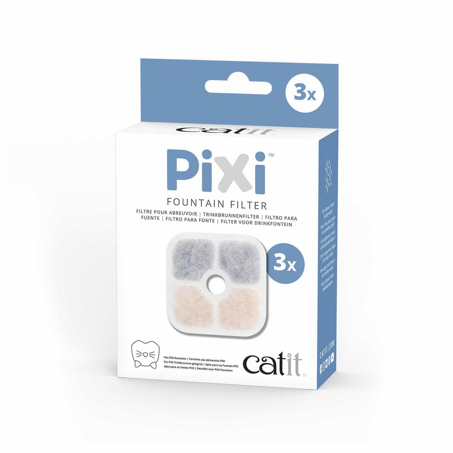PIXI Fountain Filters Pack of 3