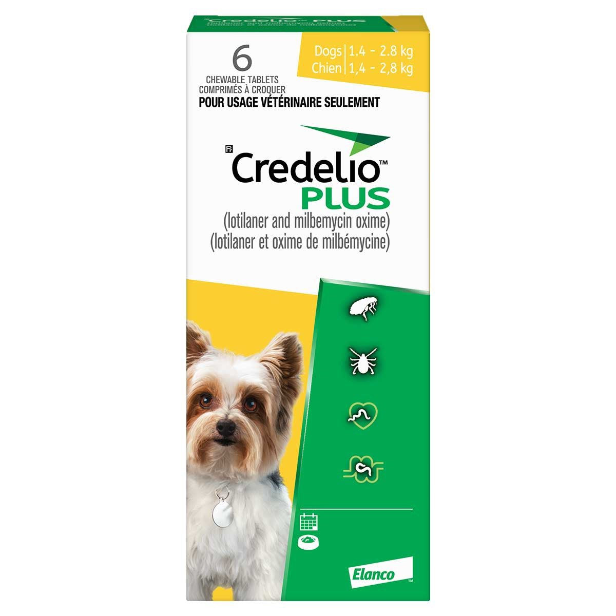 Credelio Plus for Dogs Chewable Tablets 1 Box of 6 Tablets